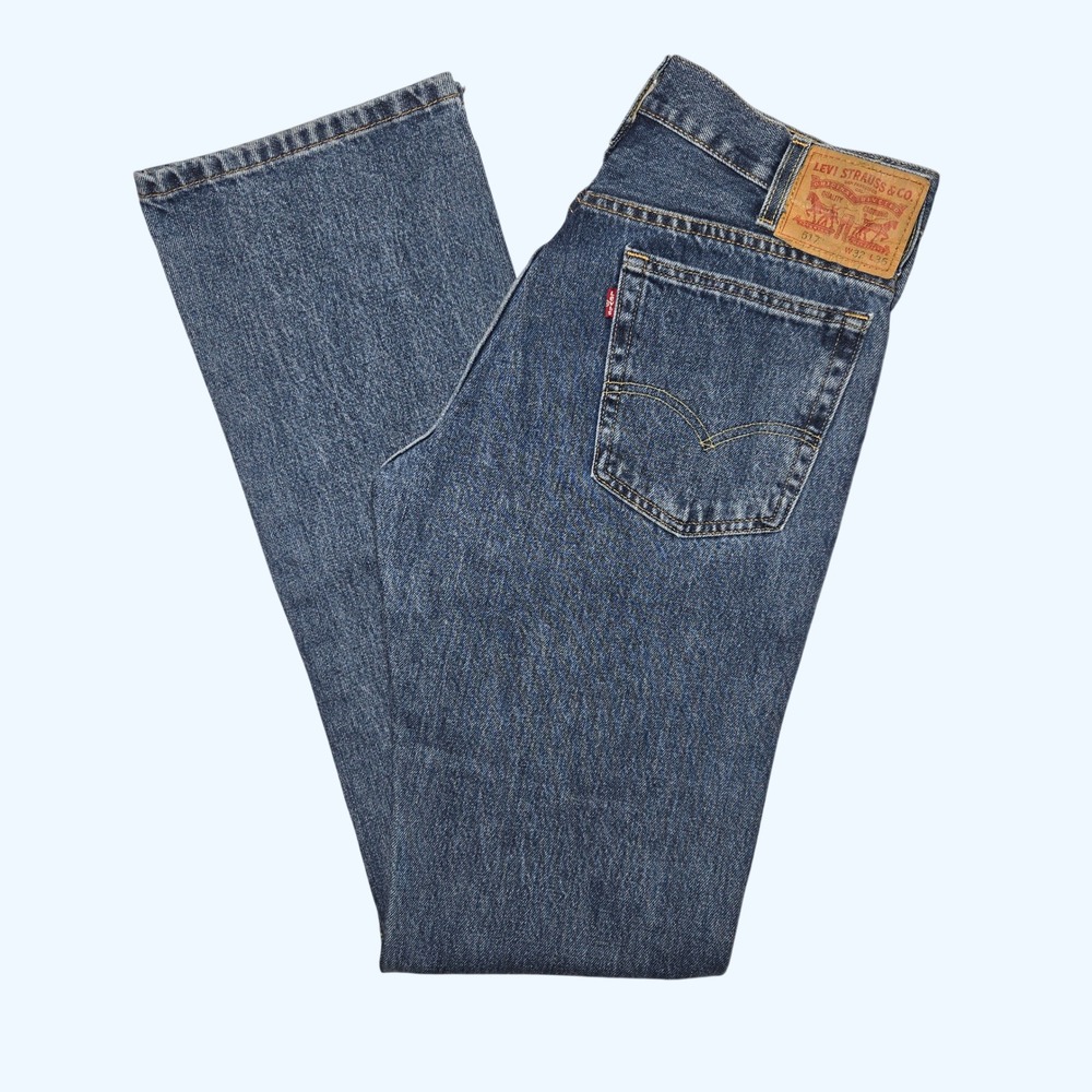 Levis 517 Bootcut Jeans Mens 32x36 Medium Wash Denim Cowboy Blue